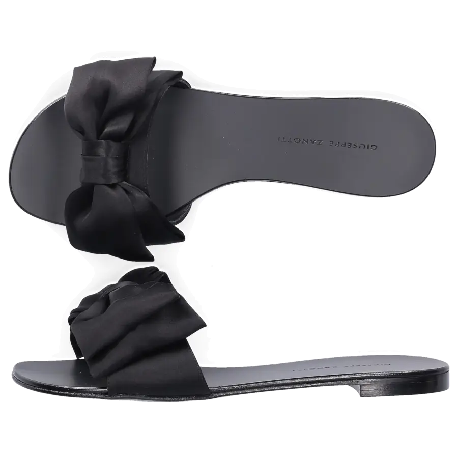 Giuseppe Zanotti - Sandalen HANNA Seide schwarz - schwarz