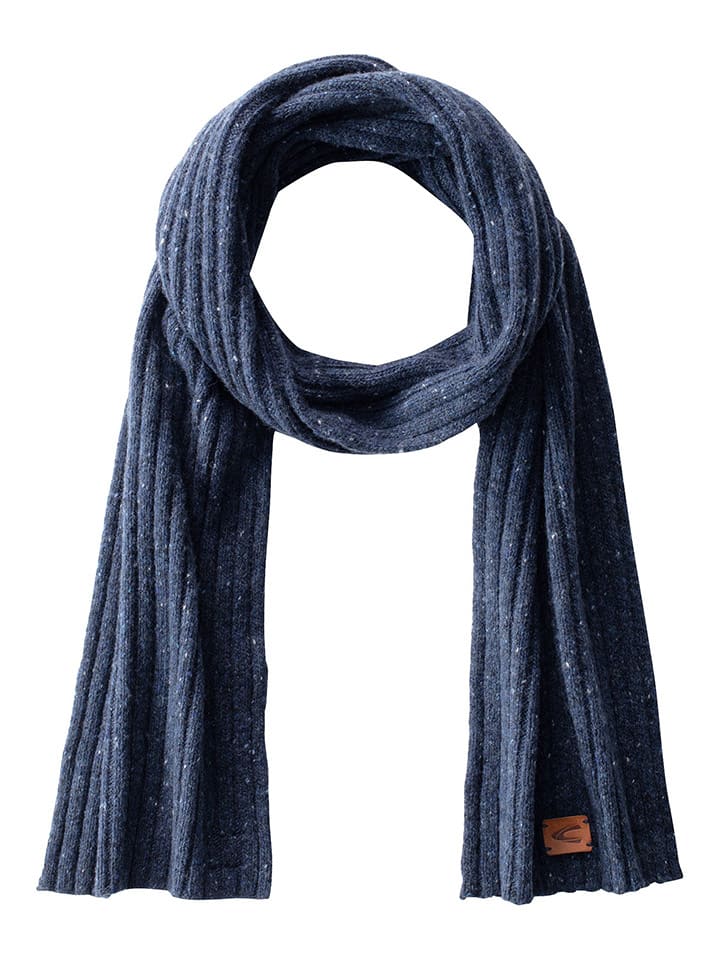 Camel Active Merinowoll-Schal in Dunkelblau - (L)180 x (B)22 cm günstig kaufen onesize