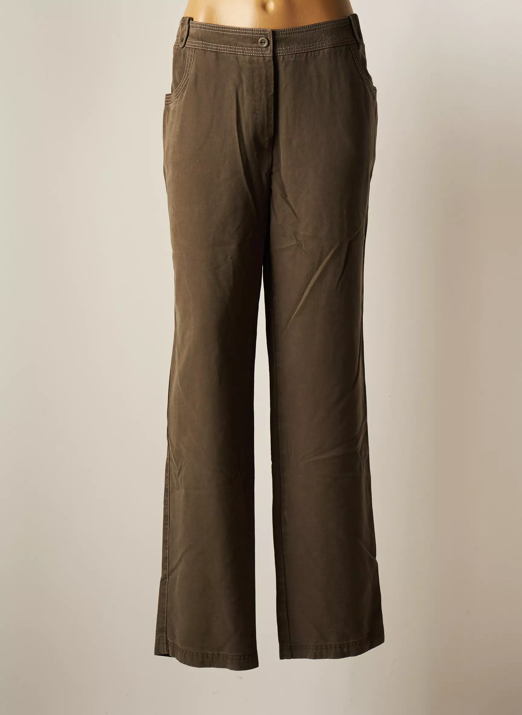 Scottage Pantalons Larges Femme couleur vert