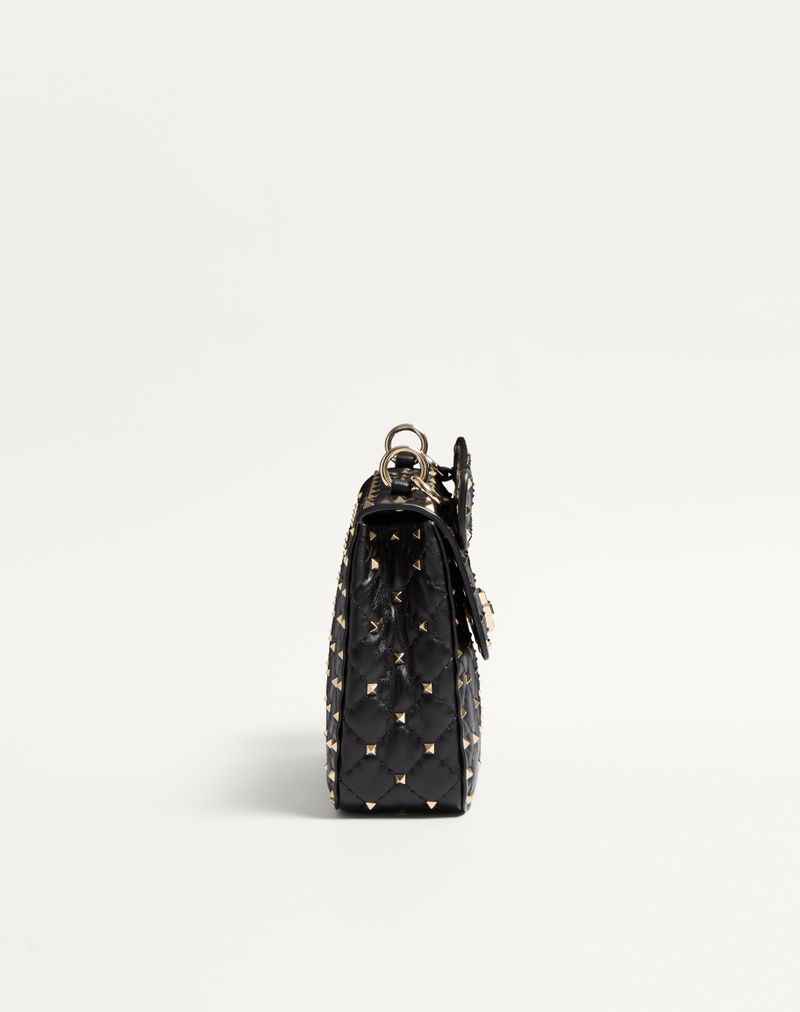 Bolsa média Rockstud Spike em couro napa.