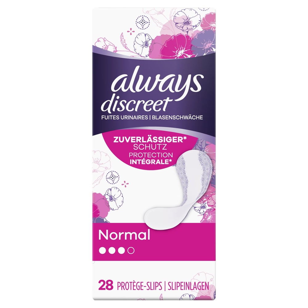 always Always Discreet Protège-Slip Fuite Urinaire Protège-Slips Pour Fuites Urinaires