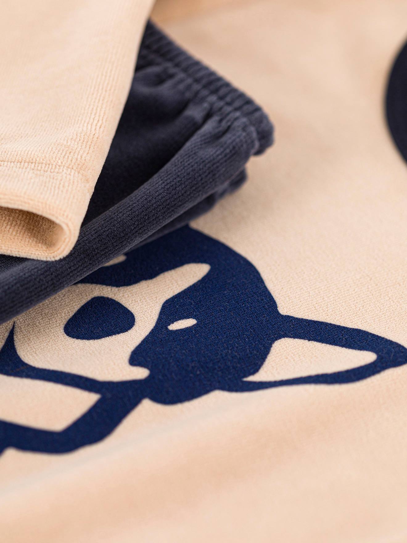 Pyjama enfant velours PETIT BATEAU beige