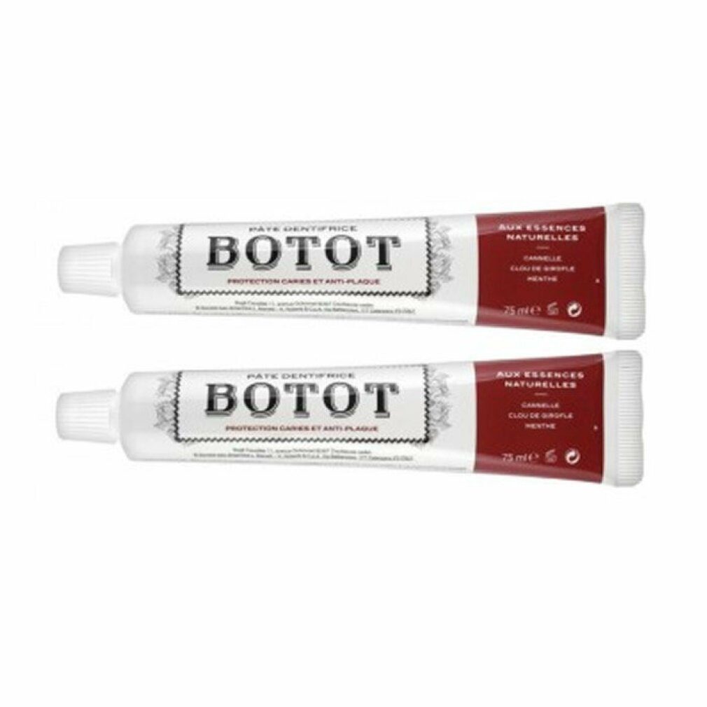 Botot Zahnpasta Botot Zimt Nelke Minze Zahnpasta Packung von 2 x 75 ml