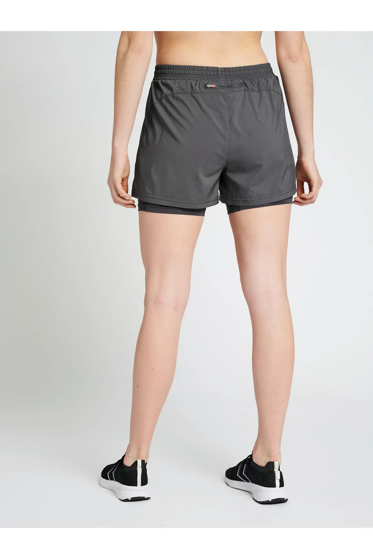 NEWLİNE  Kurze Sporthose - Grau - Mittlerer Bund