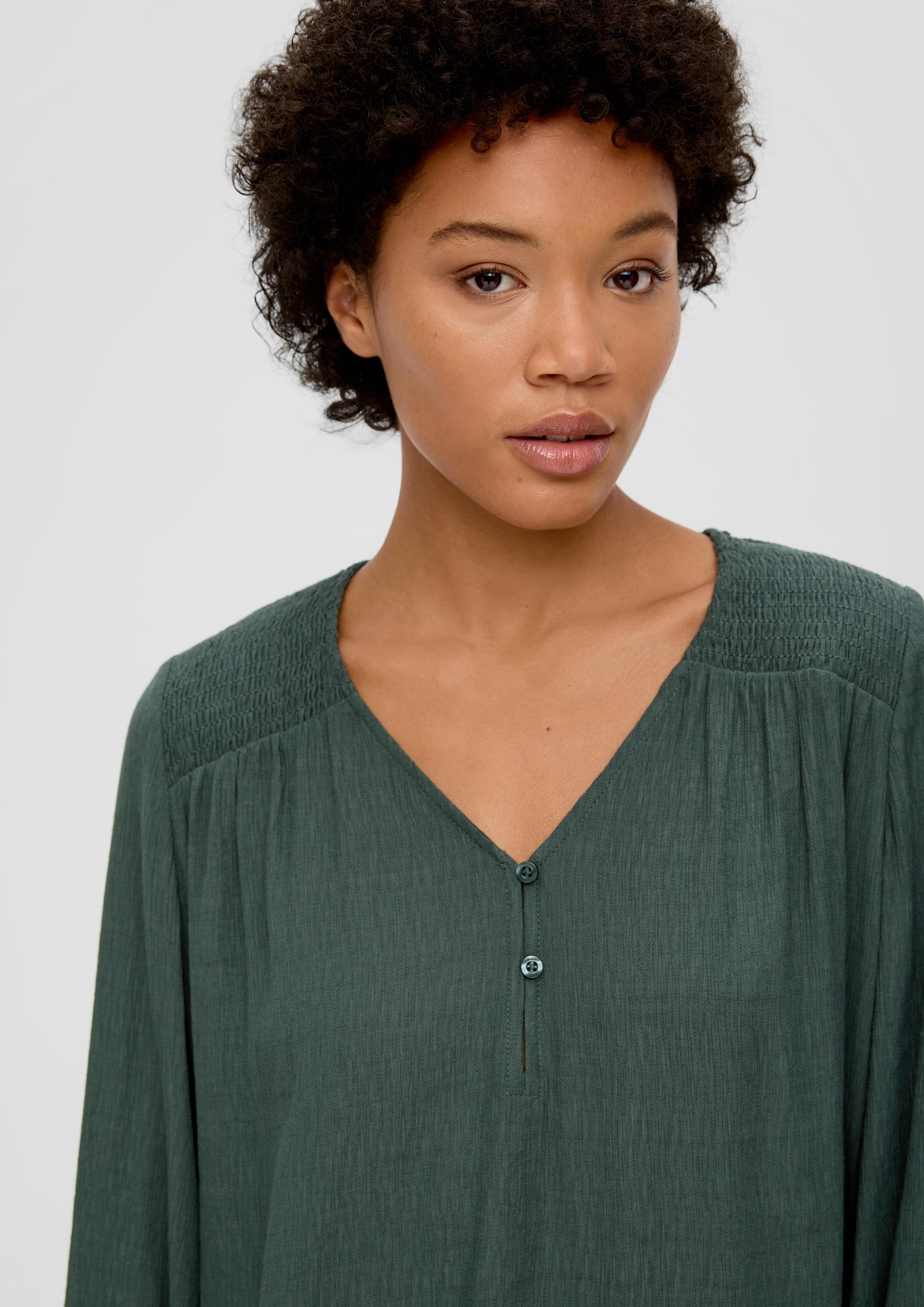 Bluse mit gesmokten Details  2135680-7909
