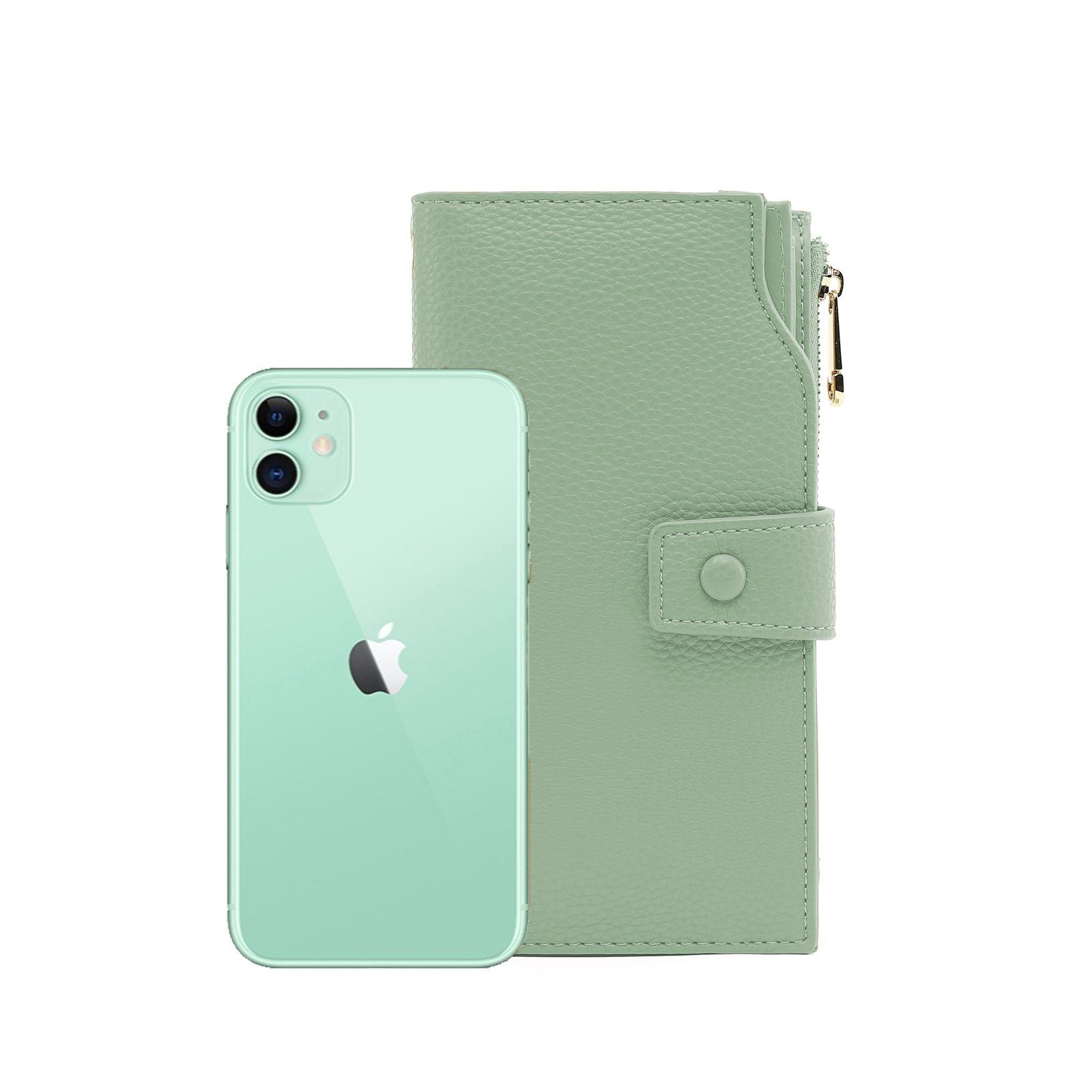 TAN.TOMI Brieftasche Portemonnaie Damen, Geldbörse für Frauen mit Lanyard (Brieftasche), Geldbörse aus hochwertigem Kunstleder