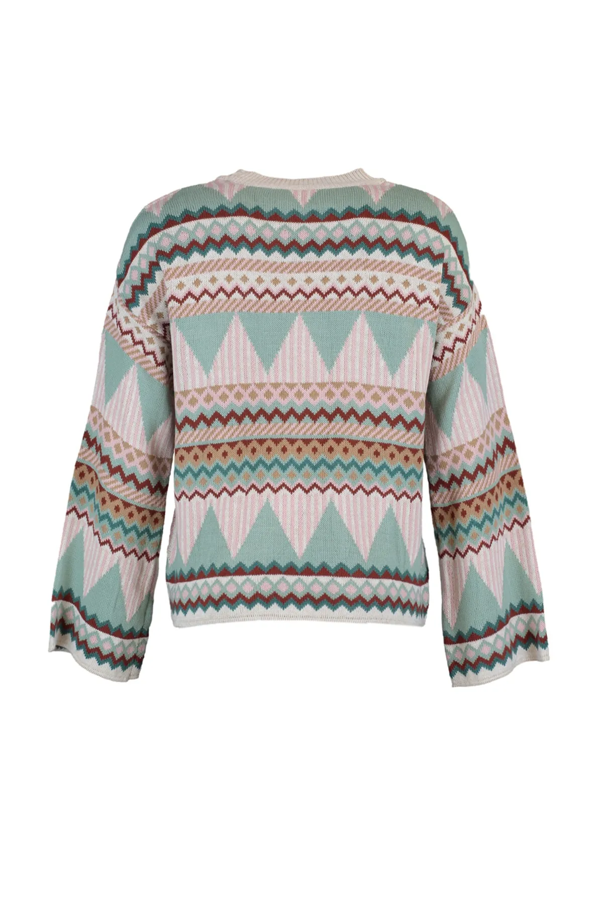 Trendyol Collection  Mintfarbener Strickpullover mit Rundhalsausschnitt und weiter Passform TWOAW21KZ0941