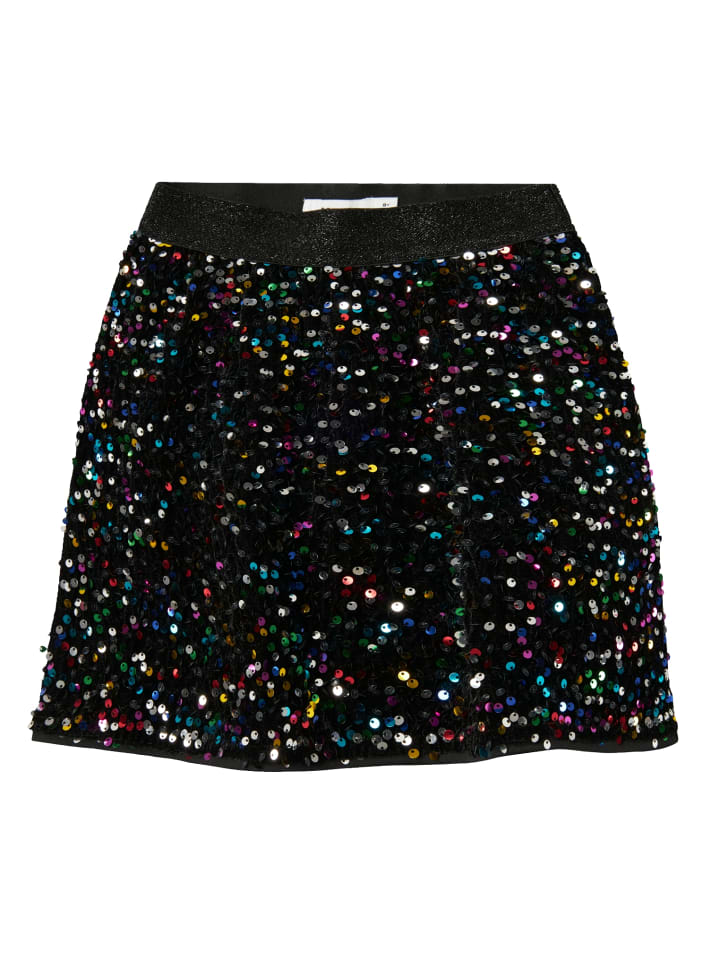 name it Pailletten-Rock NKFRUNICA SKIRT in black/Detail multi günstig kaufen