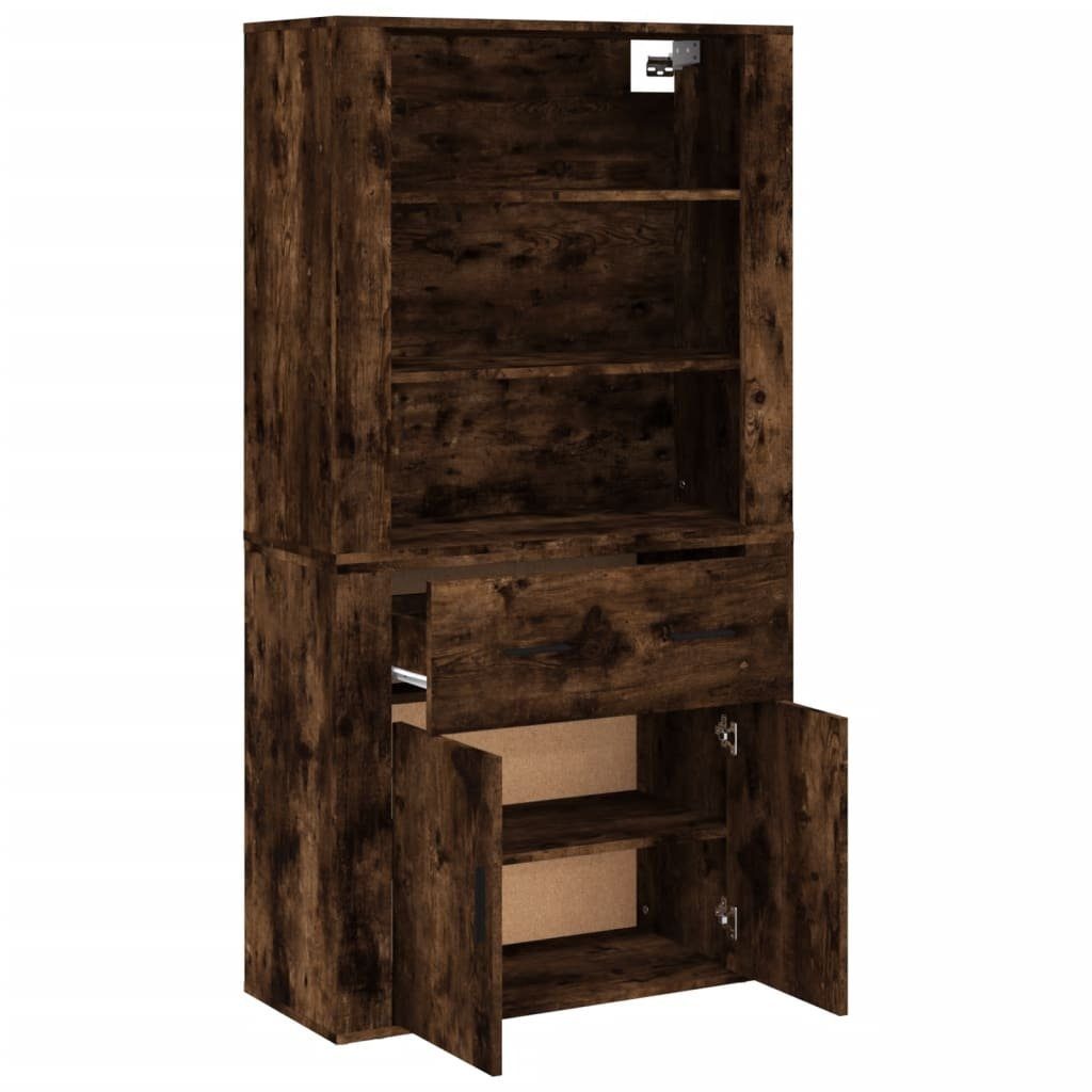 vidaXL Sideboard Highboard Räuchereiche Holzwerkstoff (1 St)