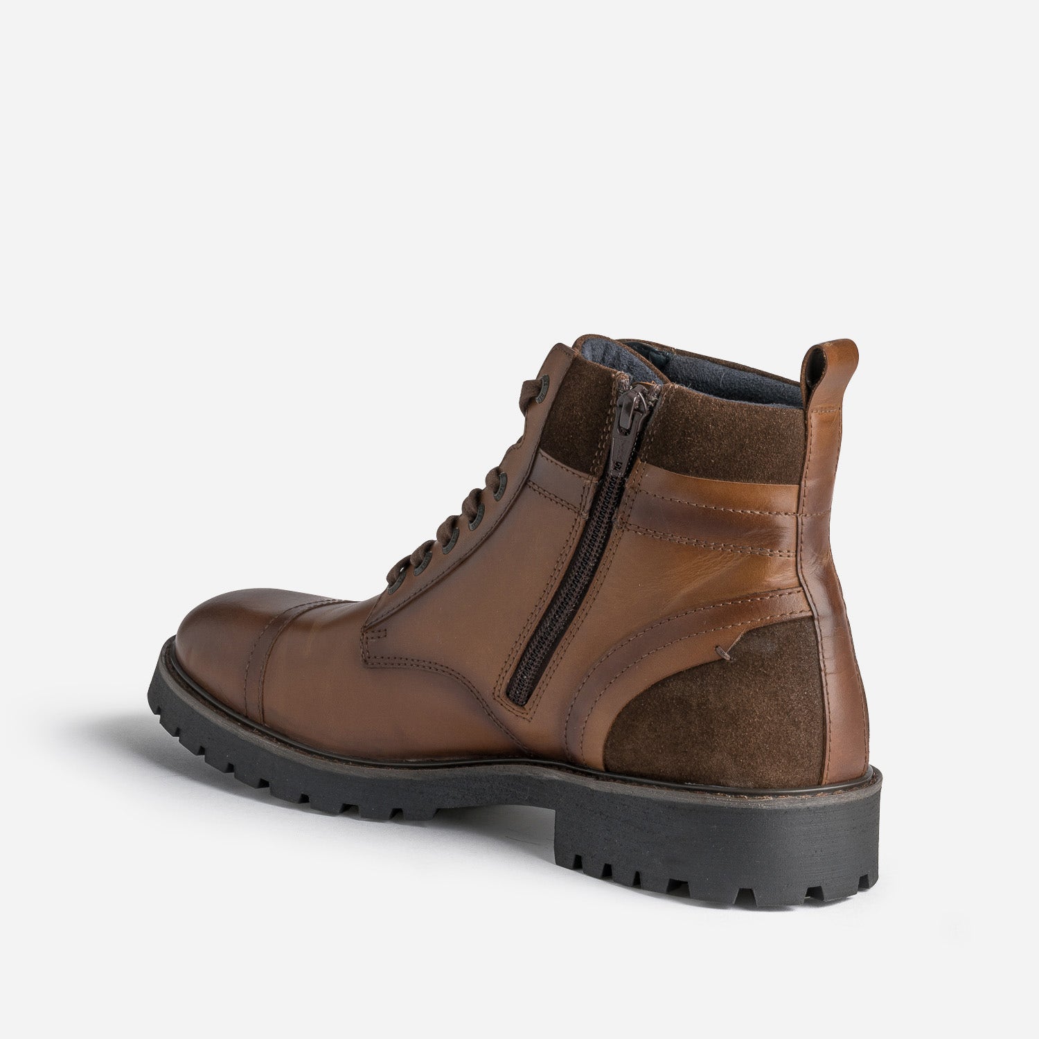Boots à lacet REDSKINS cognac en cuir