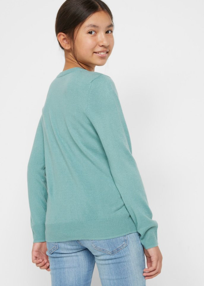 Mädchen Strickpullover mit Pailletten
