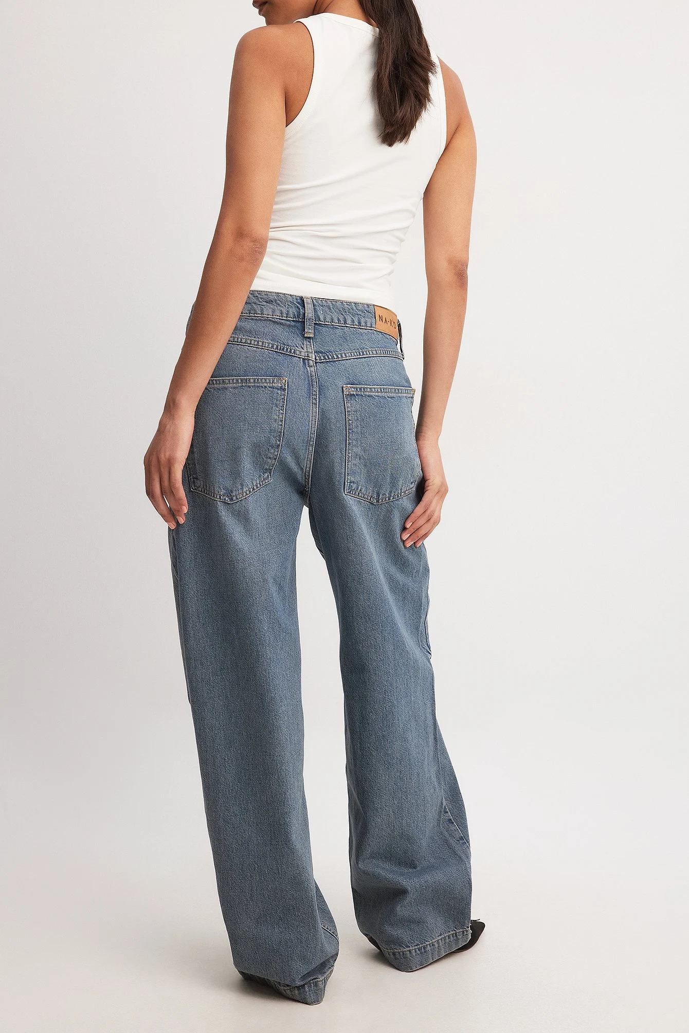 Lockere Jeans mit Taschendetail