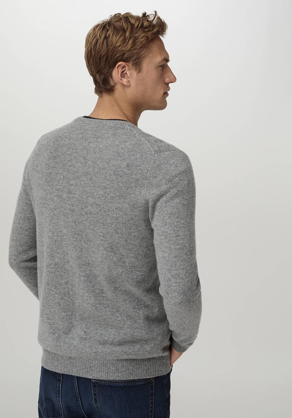 Pullover aus Schurwolle mit Kaschmir