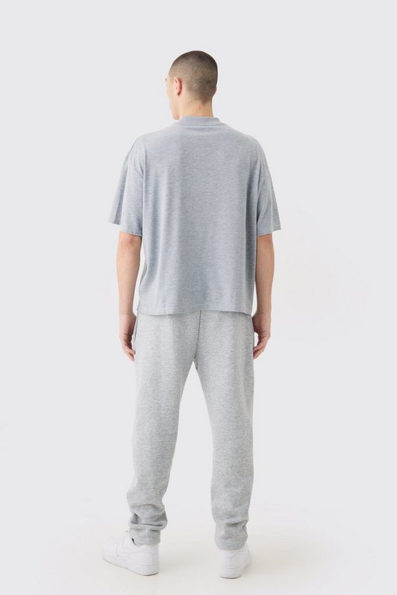 Kastiges Man Oversize T-Shirt mit Kontrast-Naht