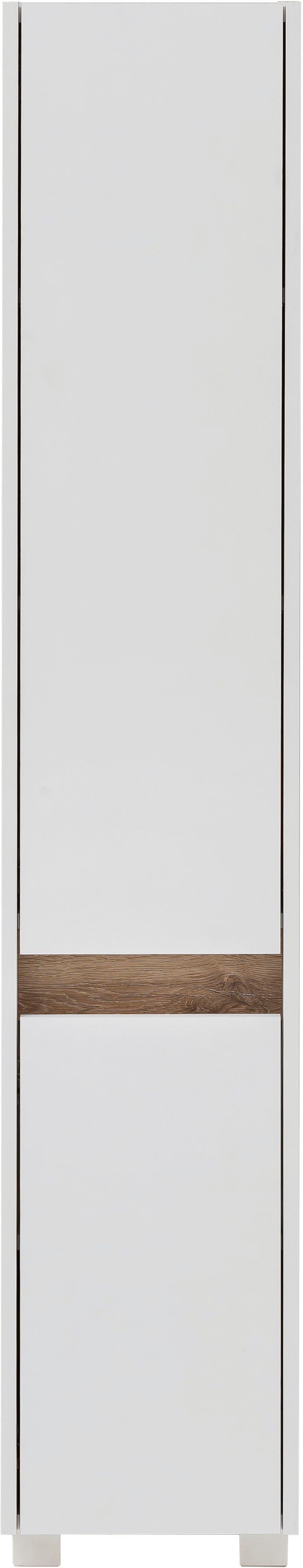 Schildmeyer Hochschrank Cosmo Höhe 164,5 cm, Badezimmerschrank, Blende im modernen Wildeiche-Look