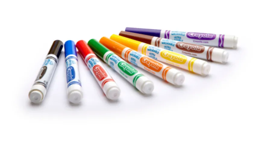 Crayola - 8 Ultra Clean aus- und abwaschbare Filzstifte