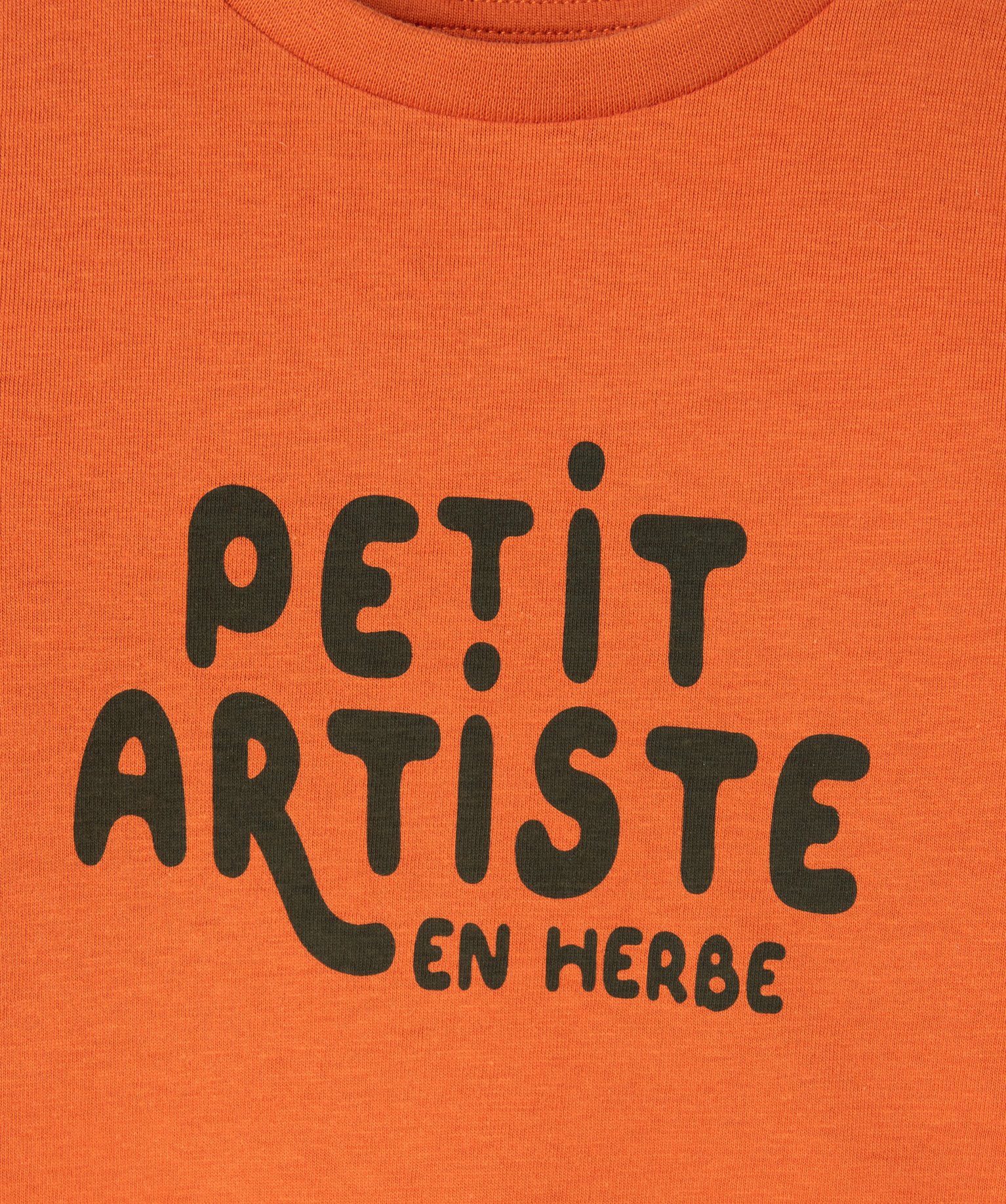 Tee-shirt à manches longues avec message bébé Garçon rouge | GEMO