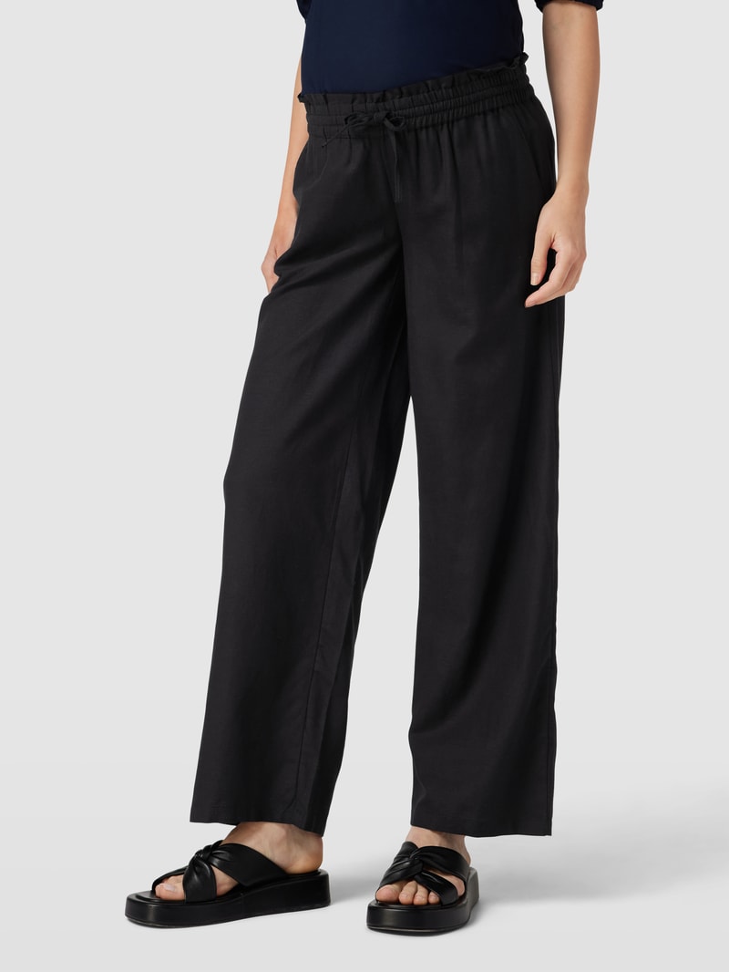 Umstands-Hose mit Rüschen Modell 'PETRA' in schwarz