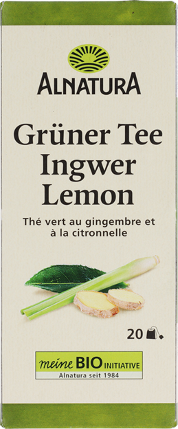 Alnatura Bio Grüner Tee Ingwer Lemon