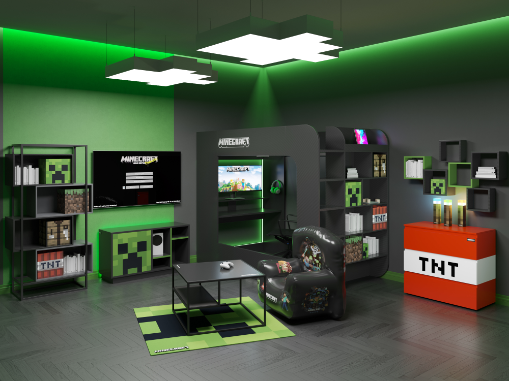 Teppich Creeper MINECRAFT grün