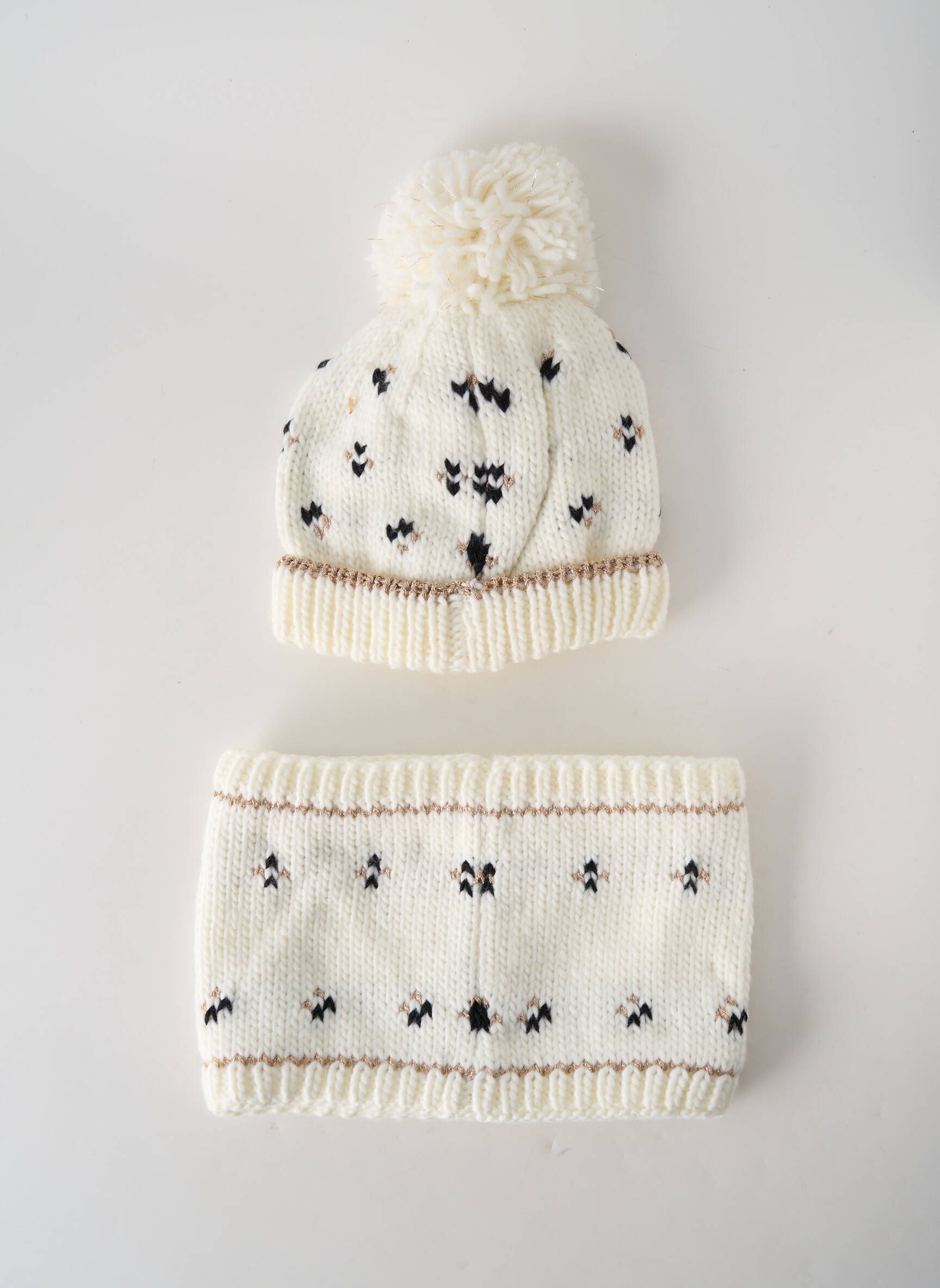 3 Pommes Bonnets Fille couleur beige