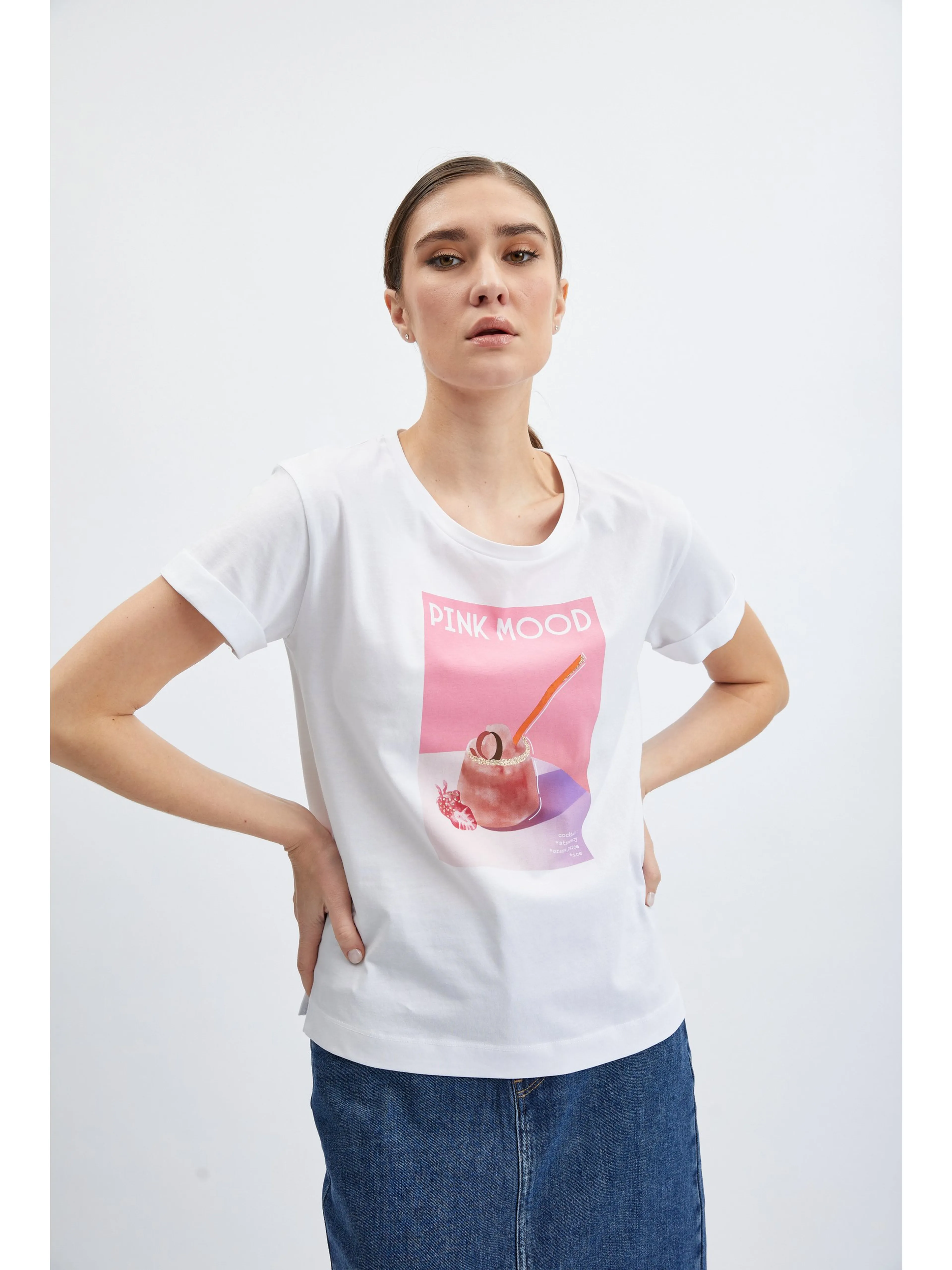 Weißes Damen-T-Shirt ORSAY