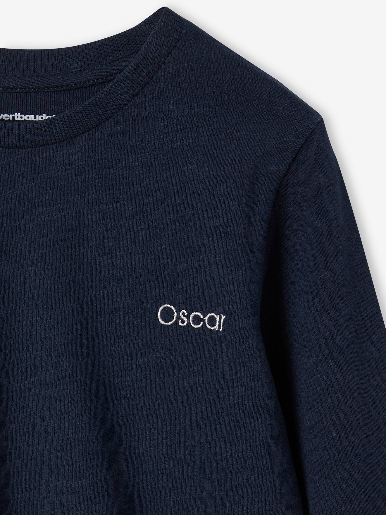 Vertbaudet Jungen Langarmshirt BASIC, personalisierbar Oeko-Tex - camelfarben