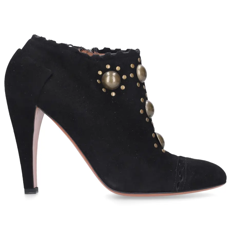 Azzedine Alaïa - Stiefeletten Chamois Veloursleder - schwarz