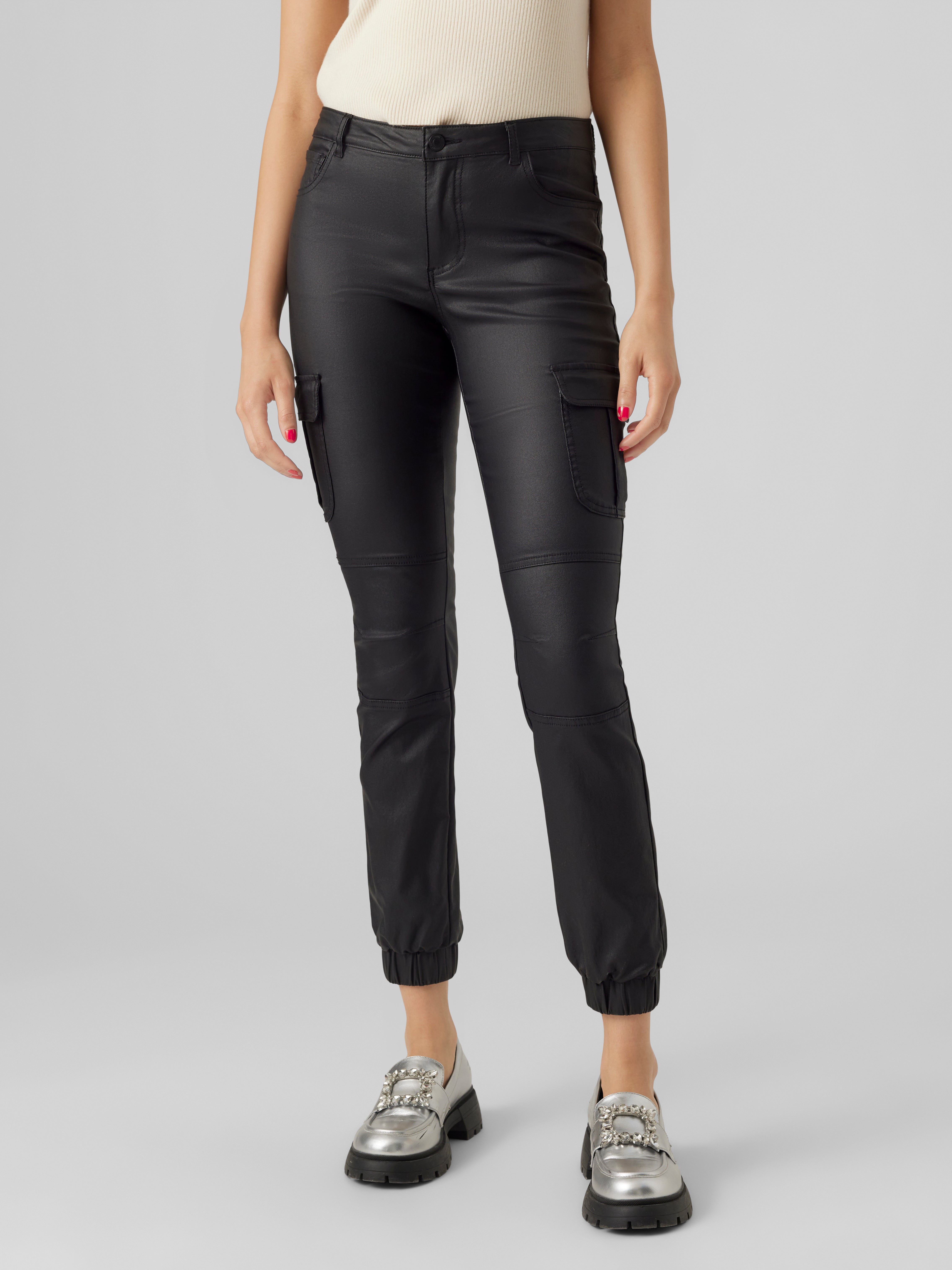 VMIVY Mittlere Taille Cargohose