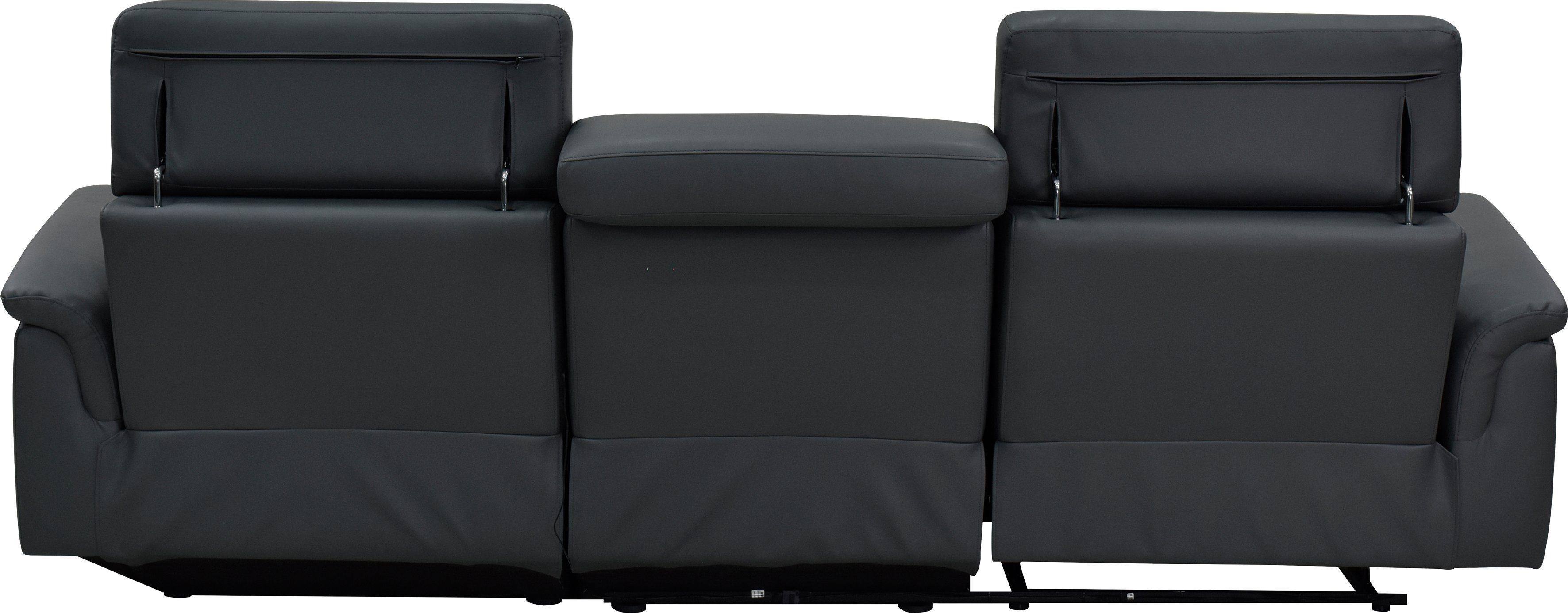 Places of Style Ecksofa Pareli, mit Relaxfunktion, Kopfteilverstellung und dimmbarer LED-Beleuchtung