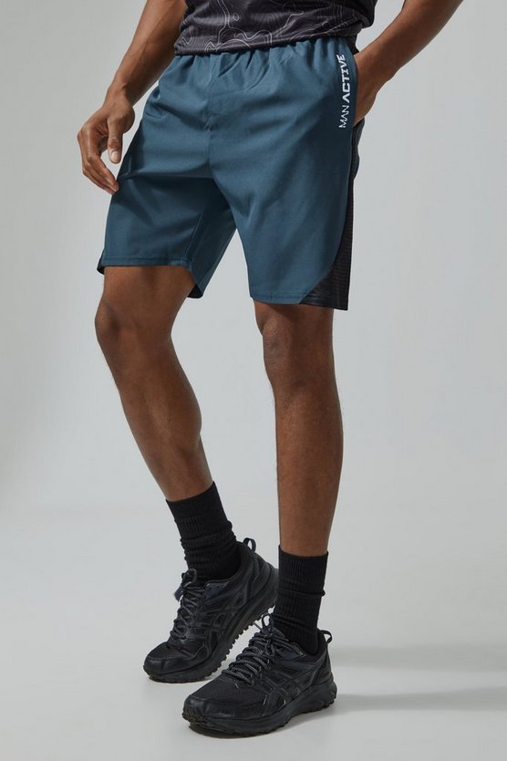 Man Active strukturierte 7 Inch Shorts aus Mesh