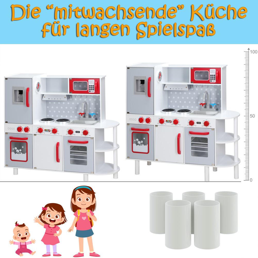 Casaria Deuba Spielküche inkl. Zubehör groß