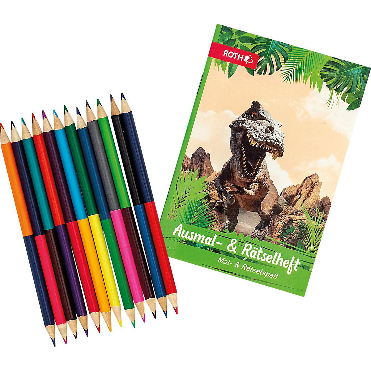 Mal- und Rätselspaß Tyrannosaurus, 2-tlg.