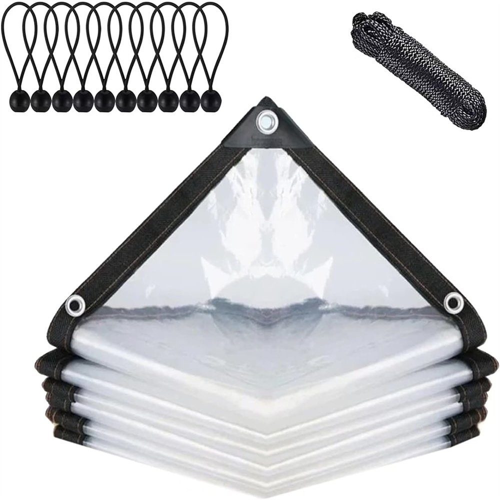TUABUR Gartenlounge-Set Transparente, wasserdichte Plane für den Garten