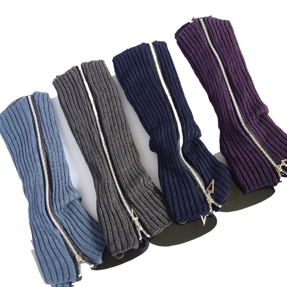 Geistesblitz Beinstulpen Warme Stulpen Damen Gestrickte leg warmers (lange Beinwärmer, 1-St., für Cosplay Halloween Party und Yoga) Mode Winter Strick Bein