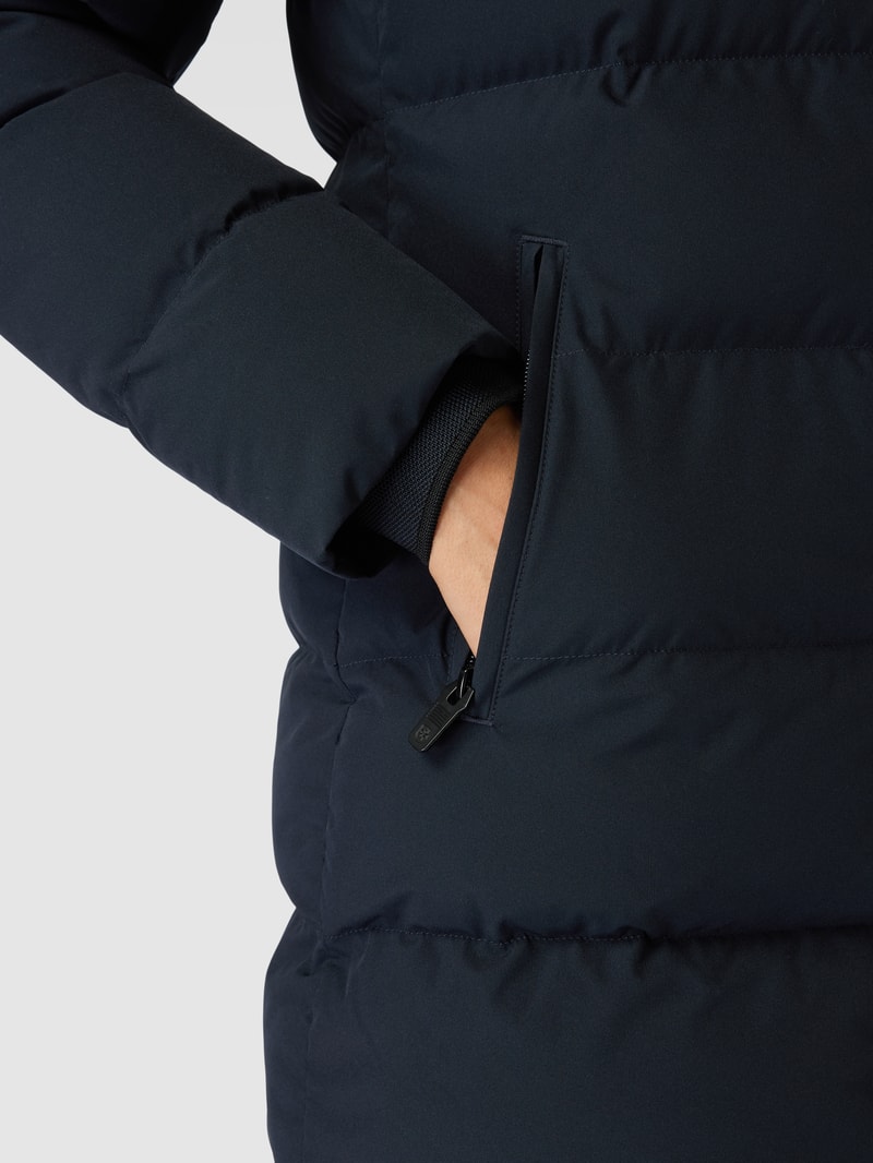 Steppjacke mit abnehmbarer Kapuze Modell 'GOLDMINE' in dunkelblau
