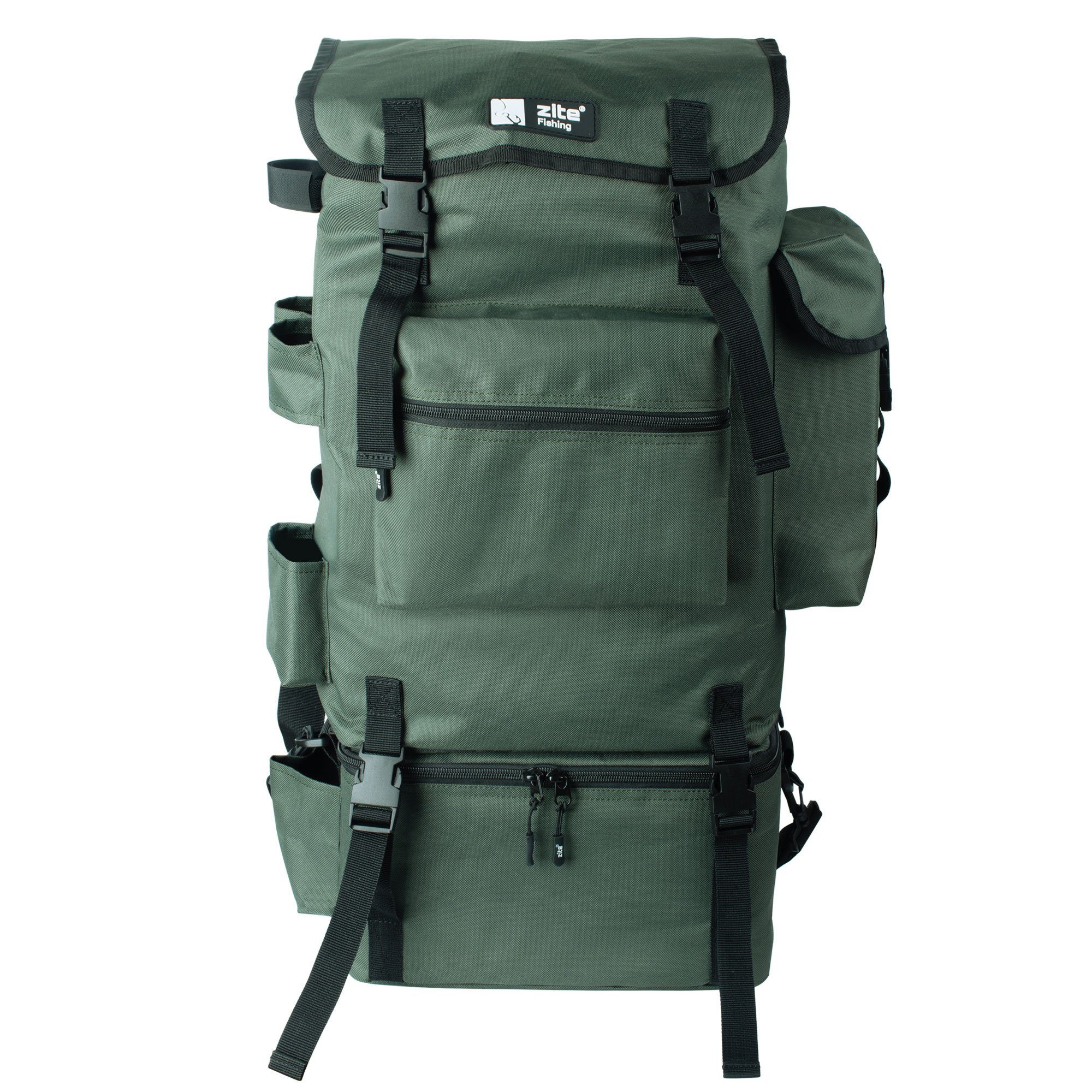 Zite Angelrucksack Multifunktionaler ISO Rucksack mit abnehmbarem Kühlfach