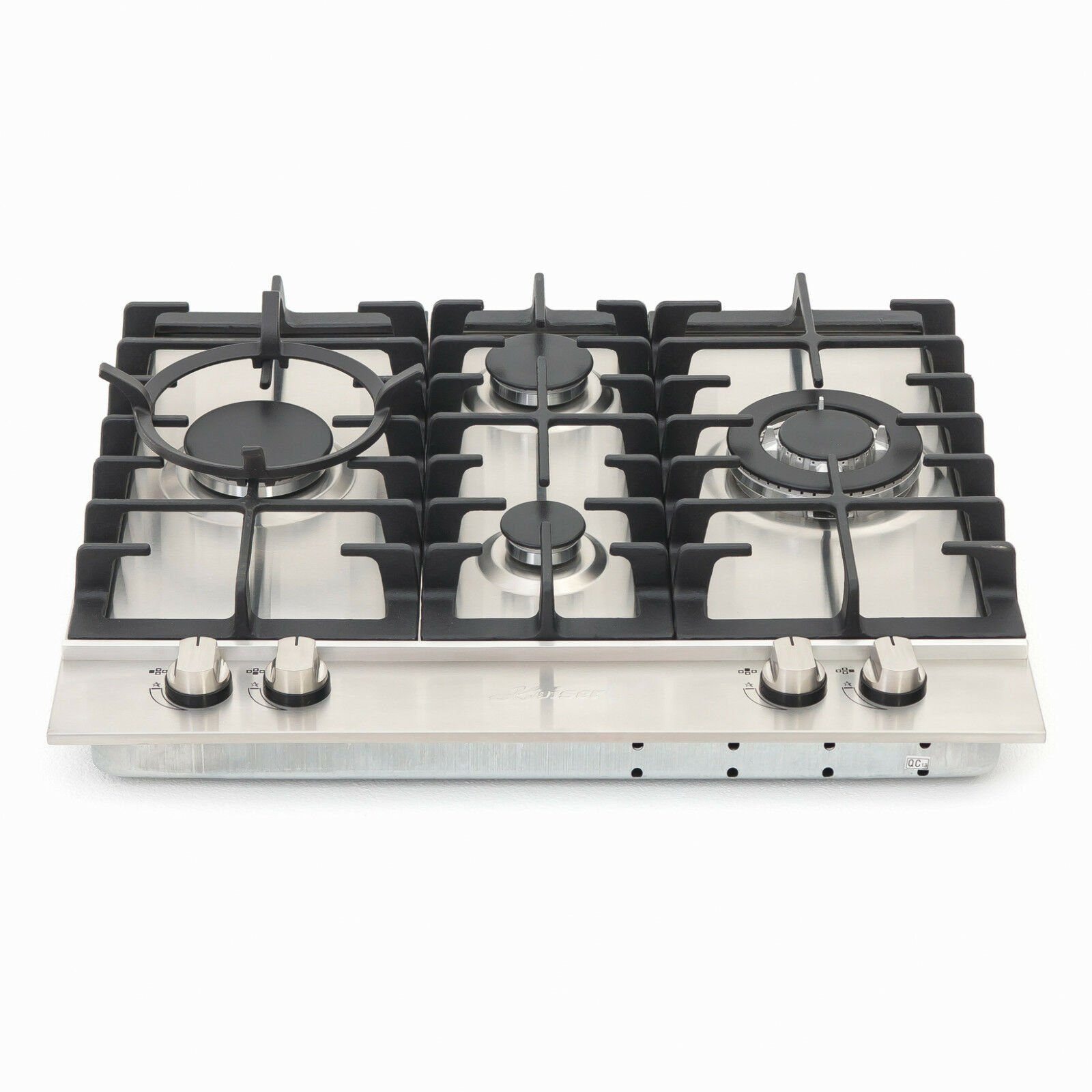 Kaiser Küchengeräte Gas-Kochfeld, Gaskochfeld KG 6364 60 cm, Edelstahl Einbau Herd 3,8 kW WOK