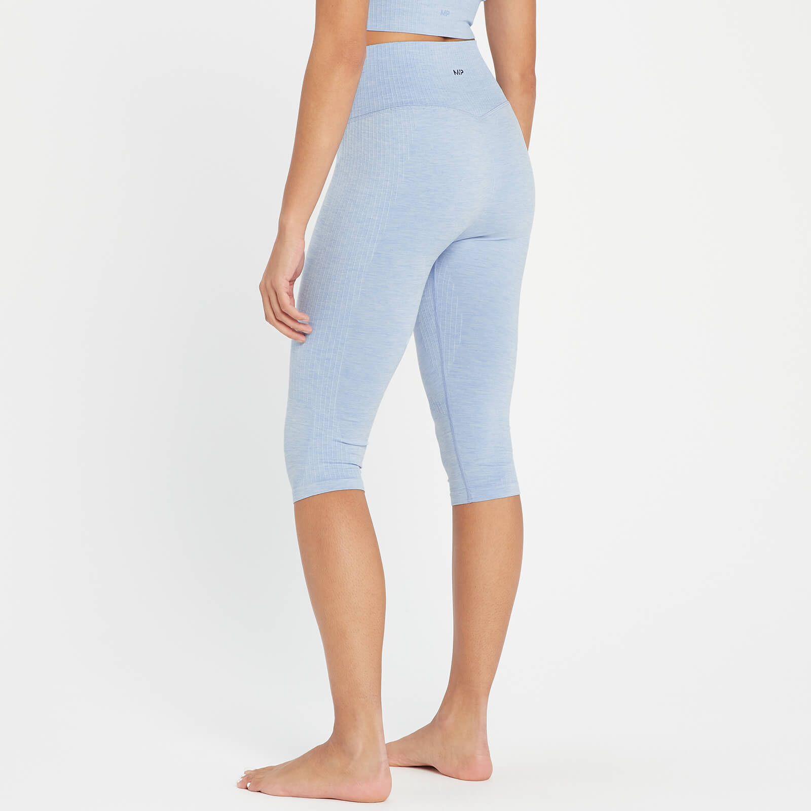 Legging ¾ sans coutures MP Composure pour femmes – Bleu ciel