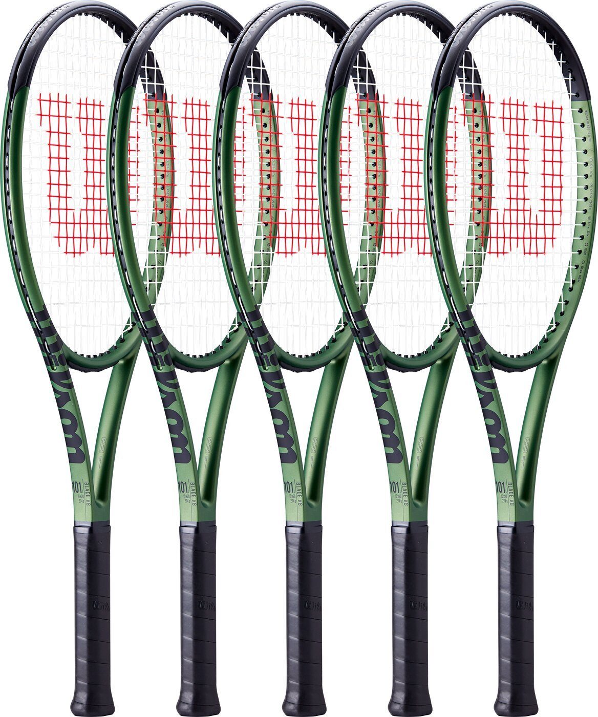 Wilson Tennisschläger BLADE 101L V8.0 RKT CHARCOAL/GREEN