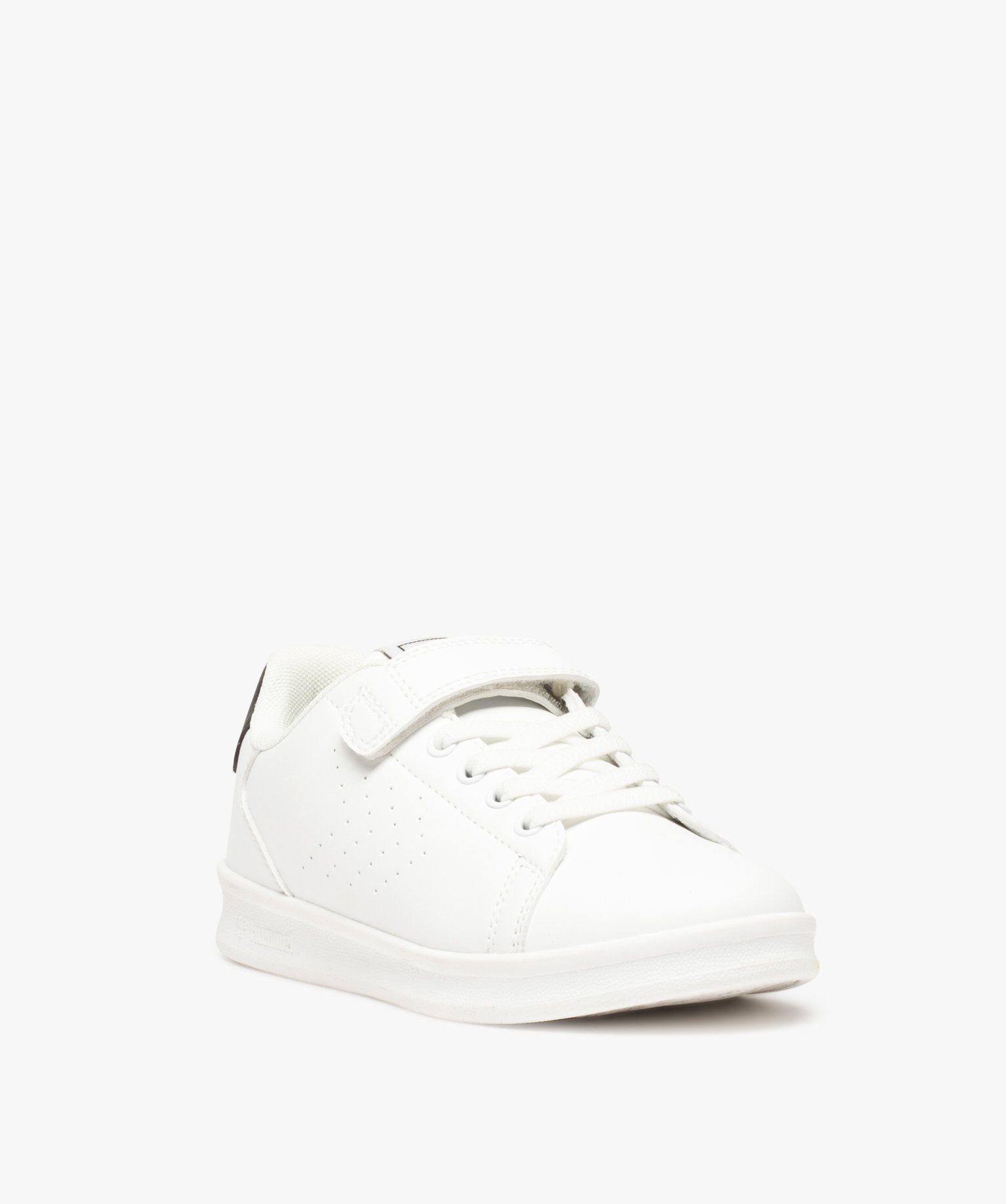 Baskets Garçon à lacets et scratch – Hummel blanc | GEMO