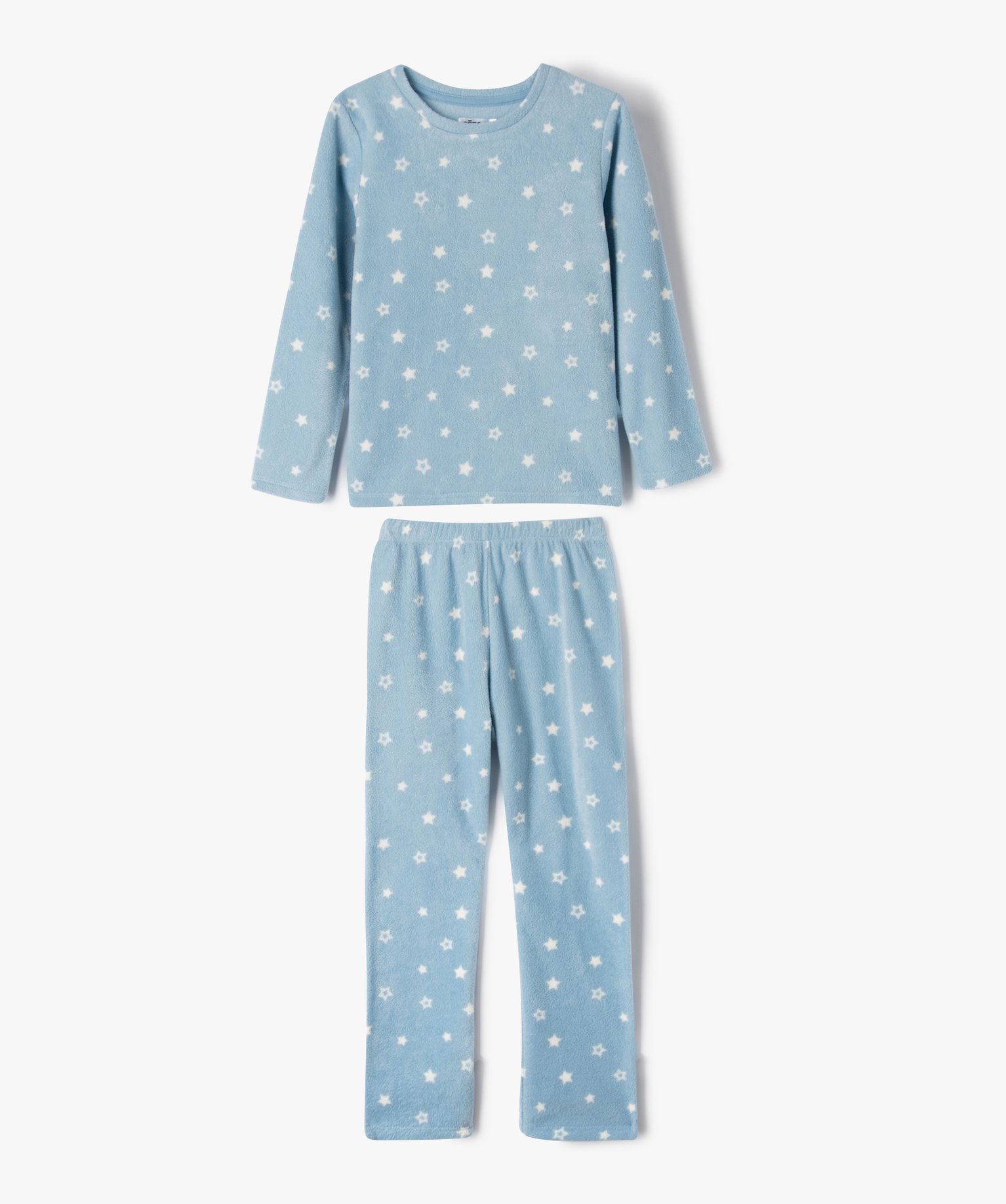 Pyjama en maille polaire à motifs étoiles fille imprime | GEMO