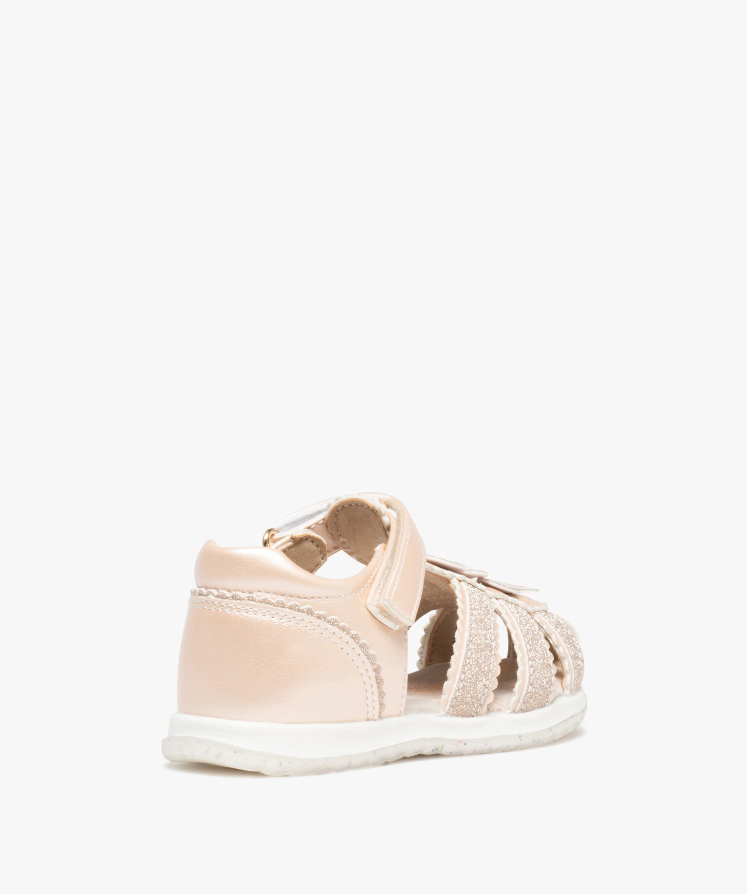 Sandales bébé fille pailletées à scratch - Beppi or | GEMO