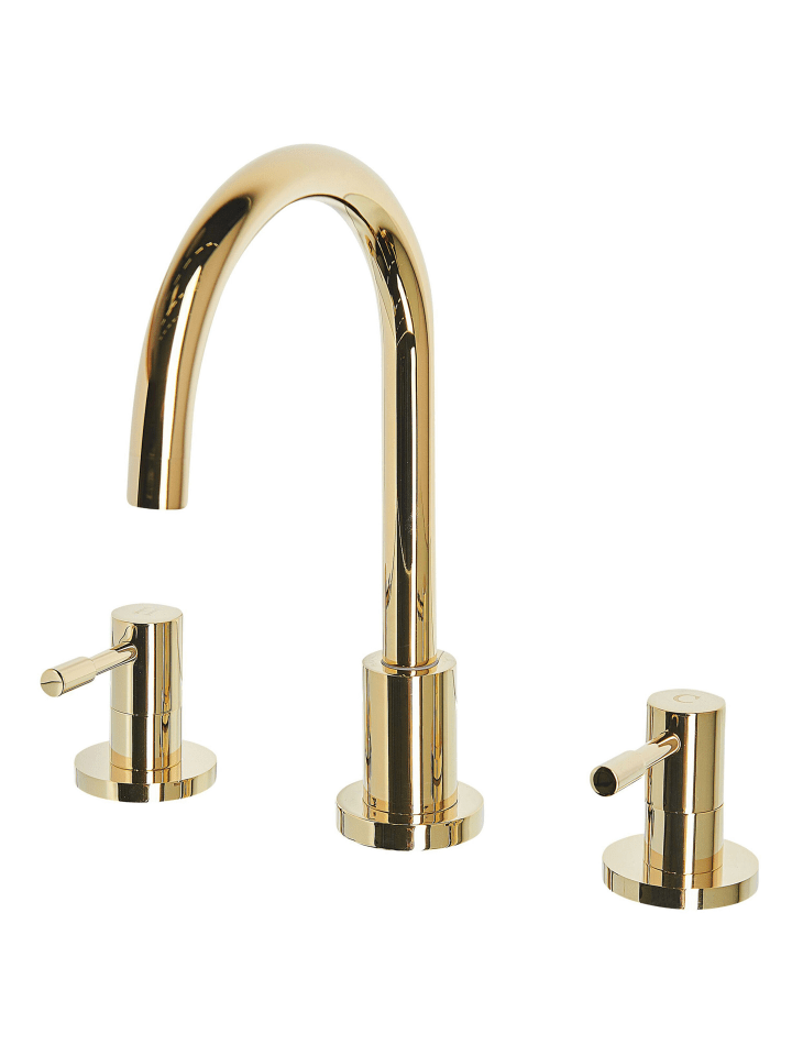 Beliani Wasserhähne SIPI in Gold - (W) 5.5 x (H) 27 x (L) 16 cm günstig kaufen onesize