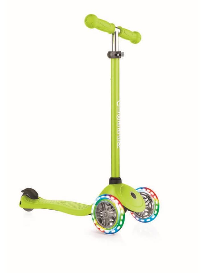 GLOBBER Kinderroller Primo, 3 Räder, lime grün, mit Leuchtrollen, 3-7 Jahre günstig kaufen onesize