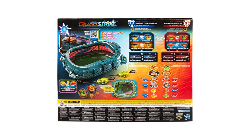 Hasbro - Beyblade Burst QuadStrike Light Ignite Battle Set
