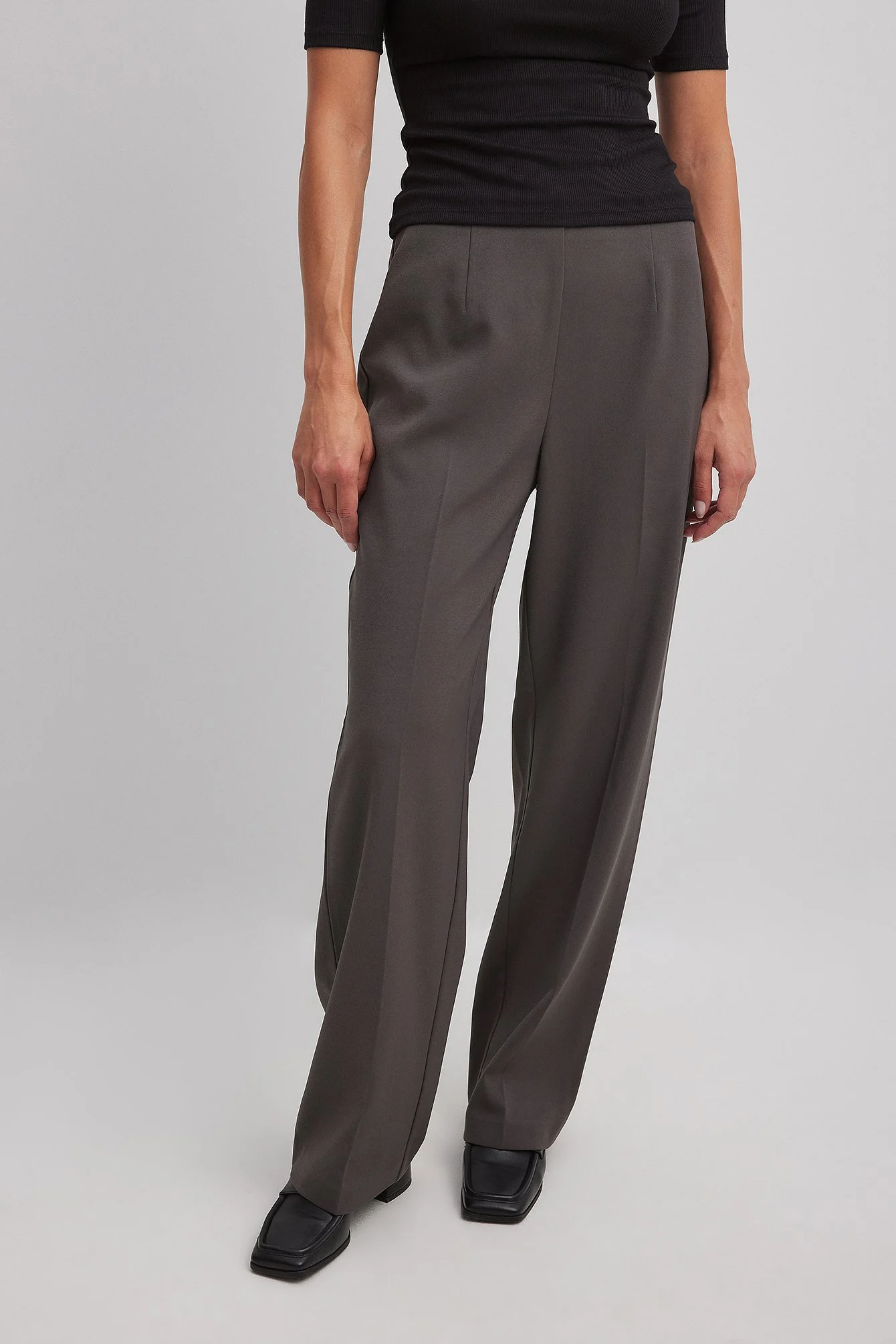 Tailored Darted High Waist Suit Pants