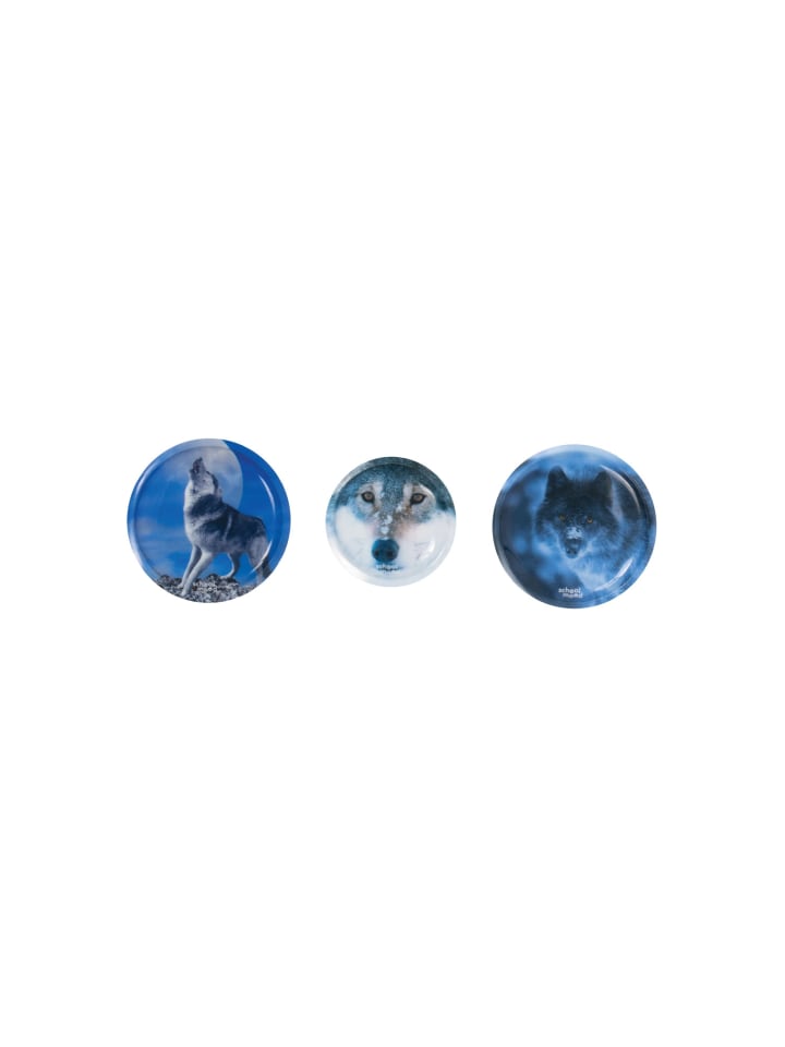 SCHOOL-MOOD School Mood 3er Patchy-Set Felix (Wolf) günstig kaufen onesize