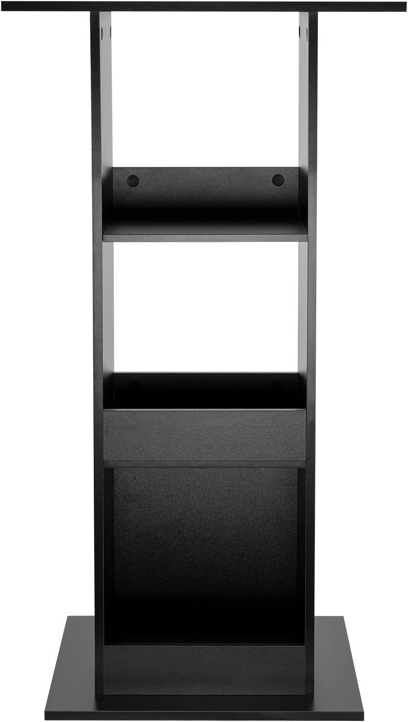 Woltu Bartisch (1-St), mit 3 Regalfächern, aus Holzwerkstoff