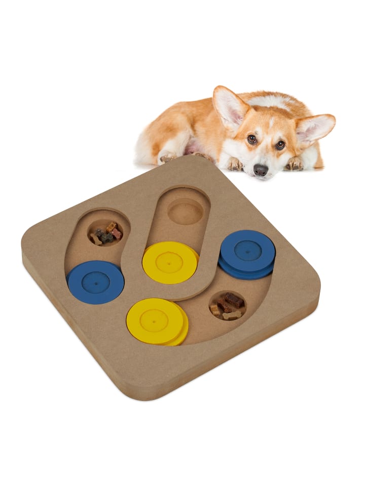 relaxdays Hunde-Intelligenzspielzeug in Mehrfarbig günstig kaufen onesize